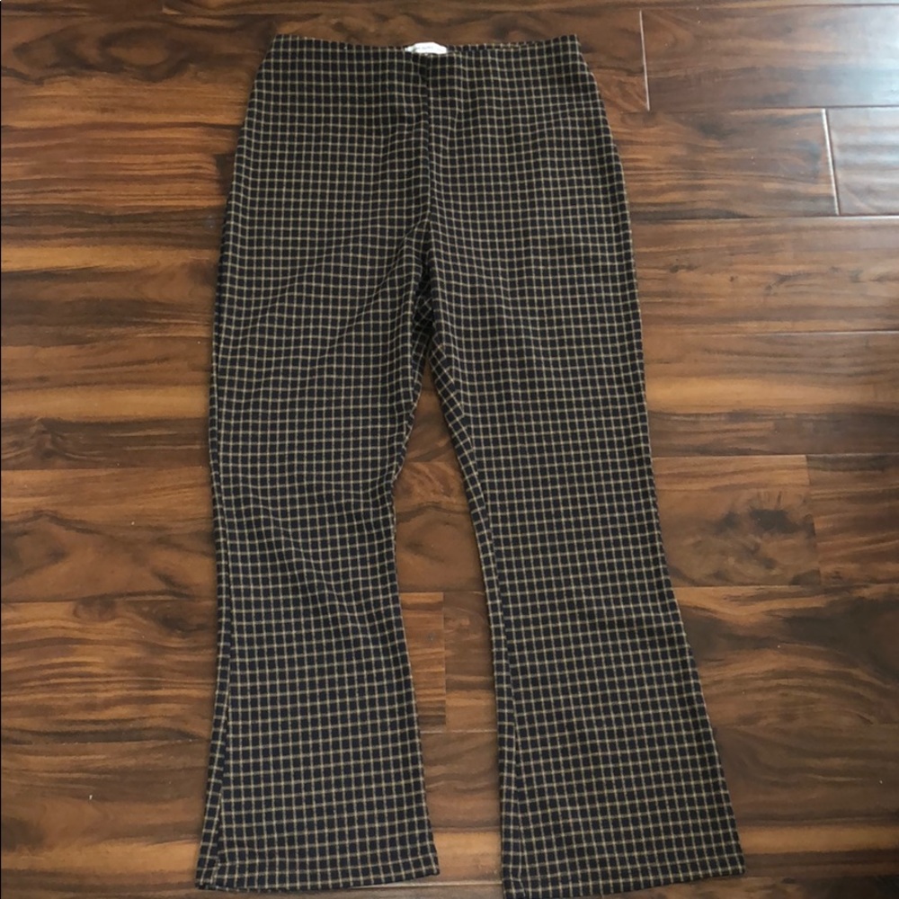 UO gingham pull on pants (soft/comfy material)